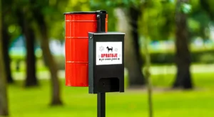 Kôš na psie exkrementy Tobi s distribútorom