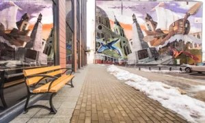 Lavička Lodž s lakťovou opierkou