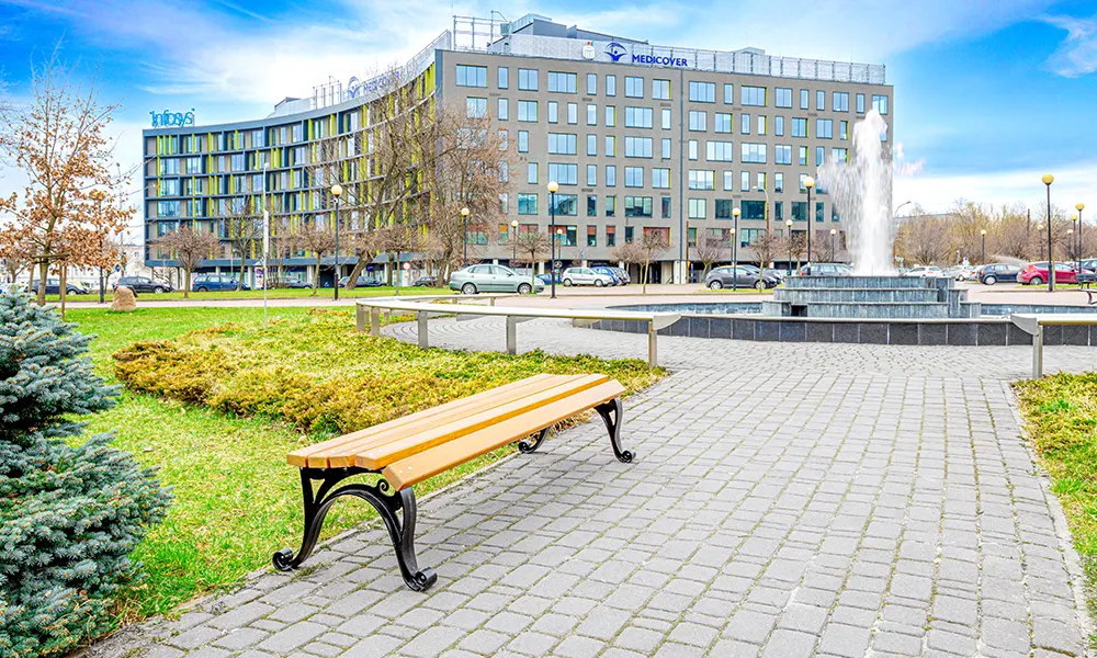 Záhradná Viedenská lavička bez operadla