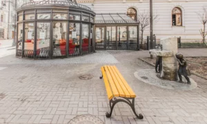 Záhradná Viedenská lavička bez operadla