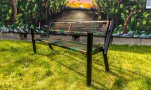 Lavička Gladiátor Solid s lakťovou opierkou