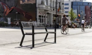 Lavička Gladiátor Solid s lakťovou opierkou