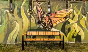 Lavička Gladiator Prestige s drevenou lakťovou opierkou