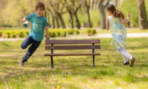 Detská lavička Krteček