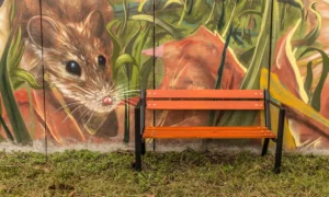 Detská lavička Rumcajs