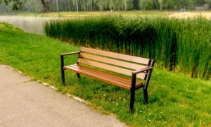 Lavička Gladiator BIS s drevenou lakťovou opierkou