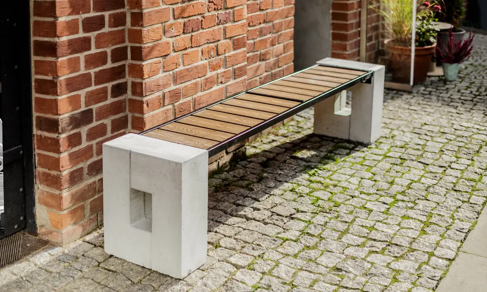 Lavička Roma WPC bez operadla