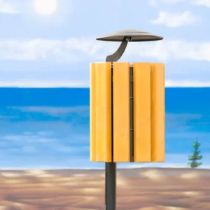 Odpadkový kôš Ženeva so strieškou