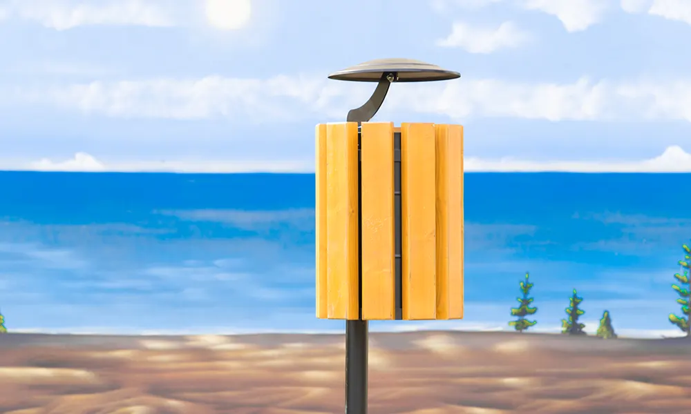 Odpadkový kôš Ženeva so strieškou