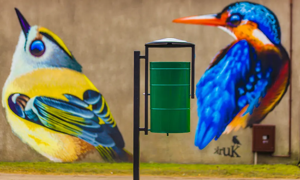 Odpadkový kôš Mestský kôš