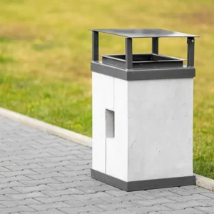 Odpadkový kôš Roma so stíškou