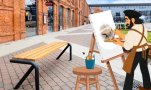 Lavička Lyon bez operadla – Obrázok 2