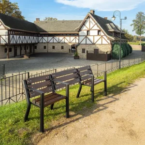 Lavička Agora s priestorom pre invalidný vozík